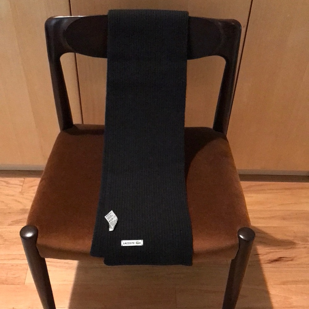 Lacoste black men scarf